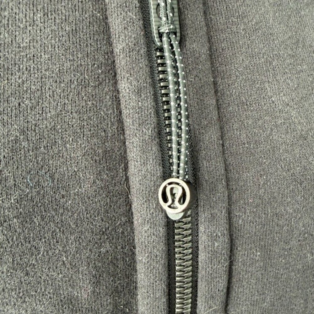 LULULEMON Scuba Full Zip Hoodie Sweatshirt Black Sz 10 - Picture 9 of 14